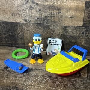 Vintage Arco Disney Donald’s Speed Boat Playset No. 6497 Collectible Toy Figure